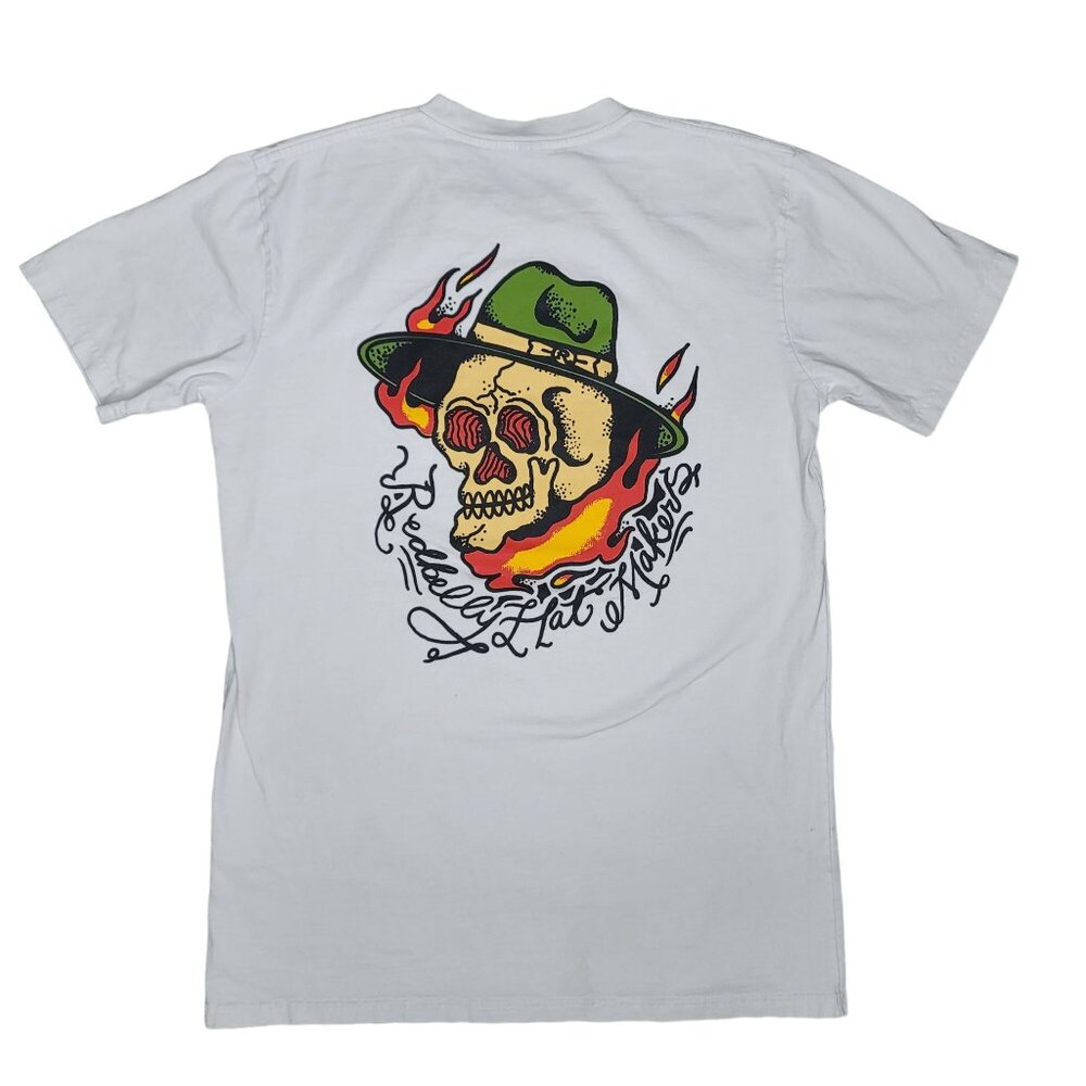 Redbelly Hat Makers Graphic Tee Size large skeleton Ed Hartey style graphic
